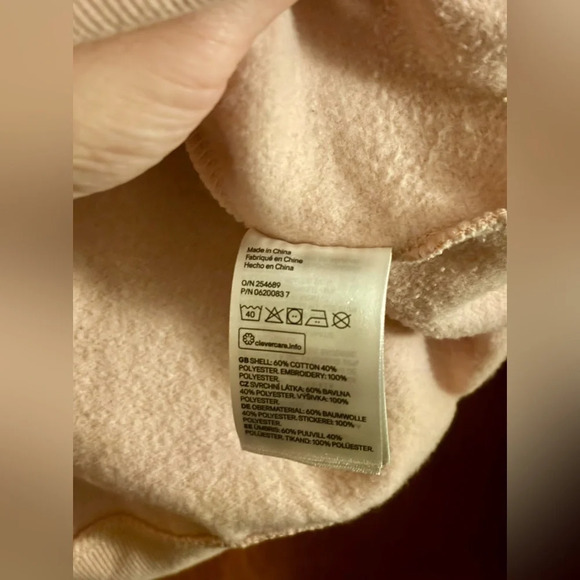 H&M Pink Embroidered Eyelet Sweatshirt - Picture 6 of 8